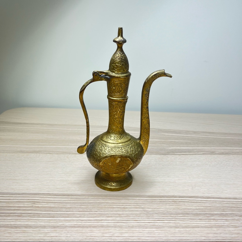Antique Indian Brass Teapot
